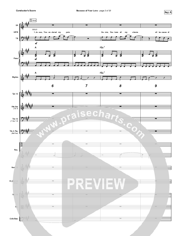 Because Of Your Love Orchestration (Phil Wickham)