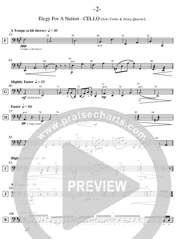 Elegy For A Nation (Instrumental) Cello (Ric Flauding)