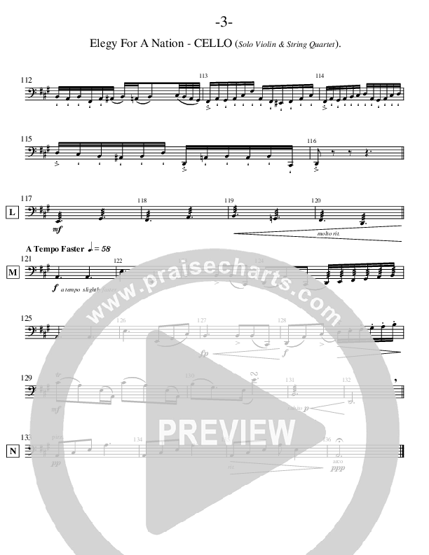 Elegy For A Nation (Instrumental) Cello (Ric Flauding)