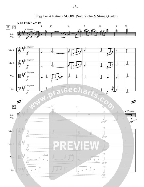 Elegy For A Nation (Instrumental) Conductor's Score (Ric Flauding)