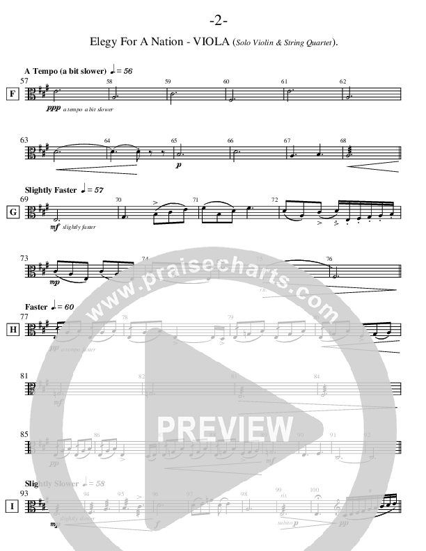 Elegy For A Nation (Instrumental) Viola (Ric Flauding)
