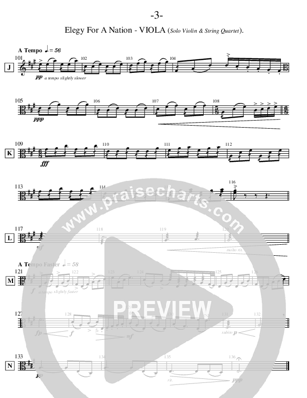 Elegy For A Nation (Instrumental) Viola (Ric Flauding)