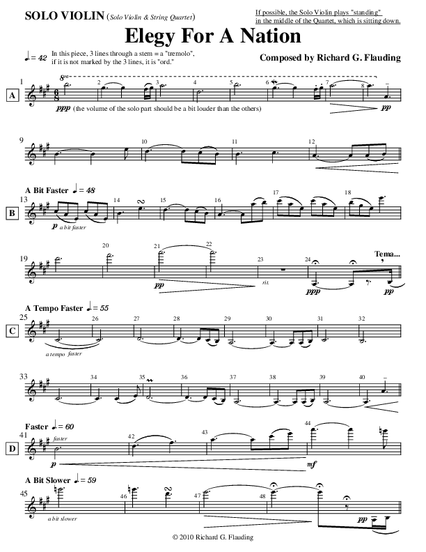 Elegy For A Nation (Instrumental) Violins (Ric Flauding)
