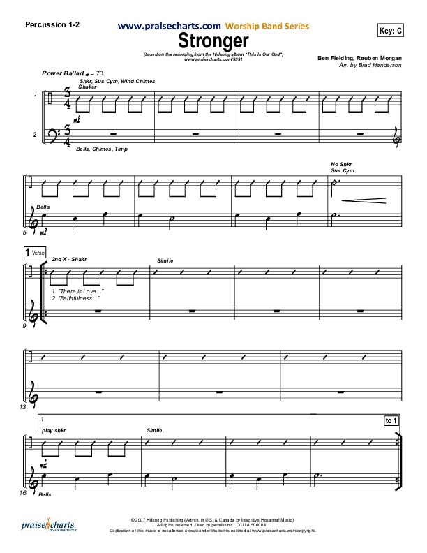 Stronger Percussion (Hillsong Worship)