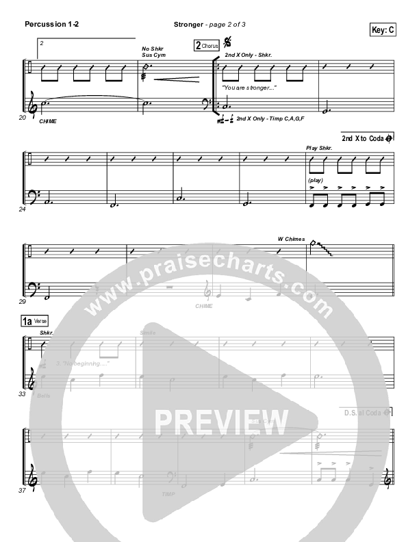 Stronger Percussion (Hillsong Worship)