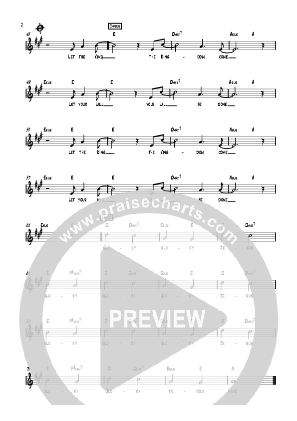 Let The Kingdom Come Lead Sheet (AGMF Worship)