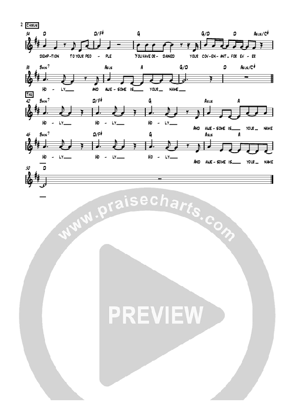 Redemption Lead Sheet (AGMF Worship)