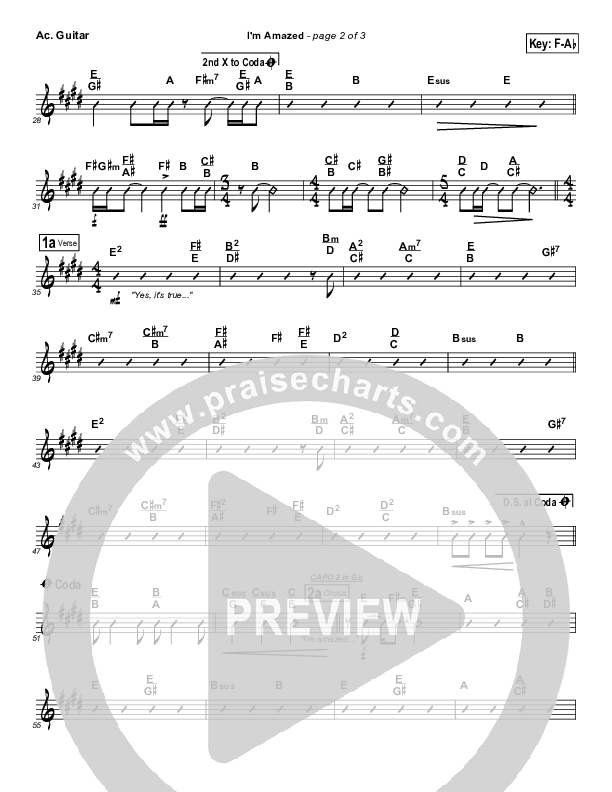 I'm Amazed Acoustic Guitar (Songs of Brooklyn Tabernacle Choir (PraiseCharts Edition))