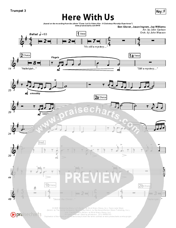 Here With Us Trumpet 3 (Joy Williams)