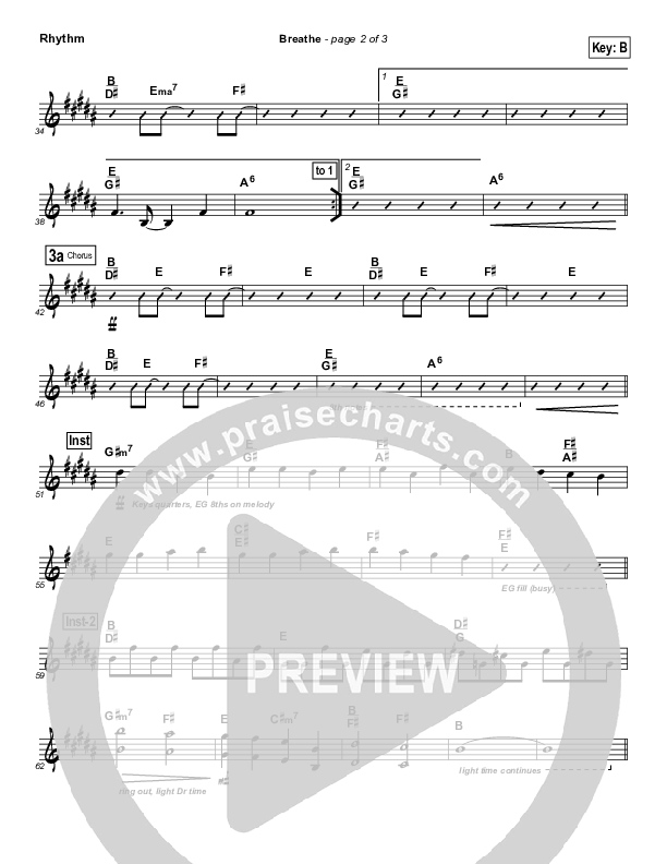 Breathe Rhythm Chart (Equippers Church)